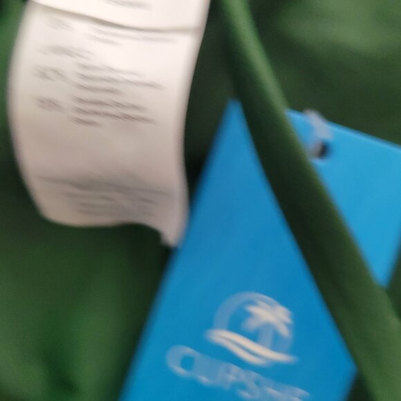 Green one piece keyhole swimsuit - Picture 2 of 8